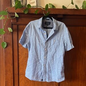 Casual Light Blue Button Down Shirt